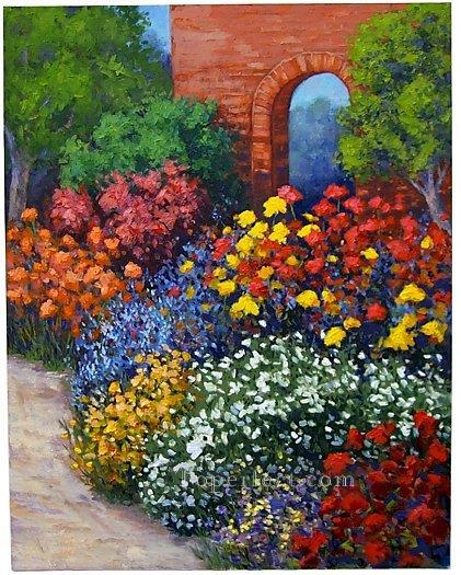 yxf028bE impressionism garden Oil Paintings